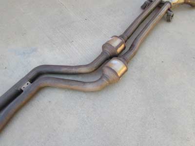 BMW Exhaust System Modified with Flowmaster Muffler and Center Catalytic Converters 18307555350 2006-2008 E85 E86 Z43